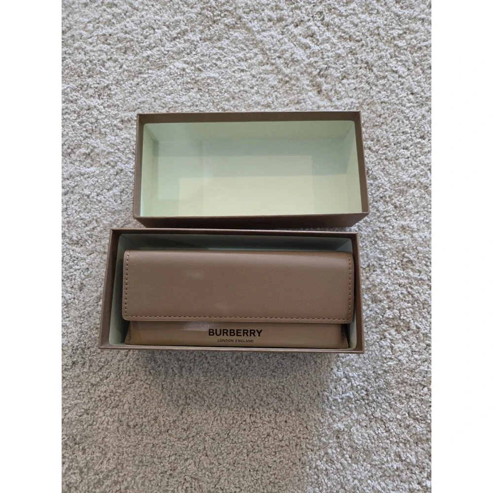 Burberry Brown Hard Case for Glasses/Sunglasses, Unisex, w/ Box and Card